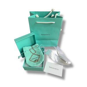 Vintage Tiffany Infinity Necklace Double Strand 925 Silver 1990s